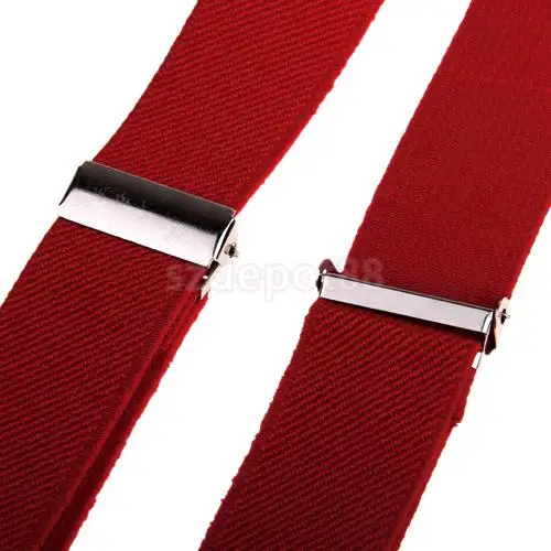 Фиксатор на подтяжках эластичный Y-back Suspender 37x1 inch-красный