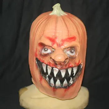 

Pumpkin skeleton mask Halloween toys Natural latex Halloween headgear