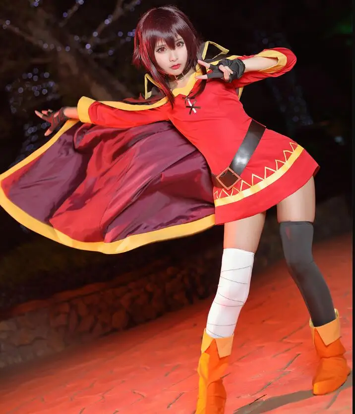 Косплей Megumin KonoSuba благословение Бога на этот чудесный мир костюм косплей женский