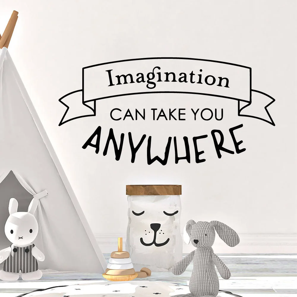 

Large Imagination Wall Sticker Art Modern Wallsticker For Kids Rooms Diy Home Decoration Waterproof Wall Art Decal