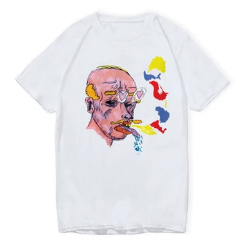 LettBao Psychedelic Research Volunteer Boys T-shirts Cartoon Mens Tshirt Summer White Fashion White Hip Hop T Shirt Funny Top 4