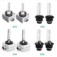 2 шт 35 Вт HID лампа автомобильный ксеноновый светильник D1S D2S D3S D4S 12 В 4300 К 5000 К 6000 К 8000 к 10000 к 12000 к автомобильный ксеноновый головной светильник