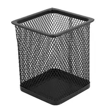 8x8x9,5 см черная сетка металлическая ручка линейка контейнер для ластиков коробка