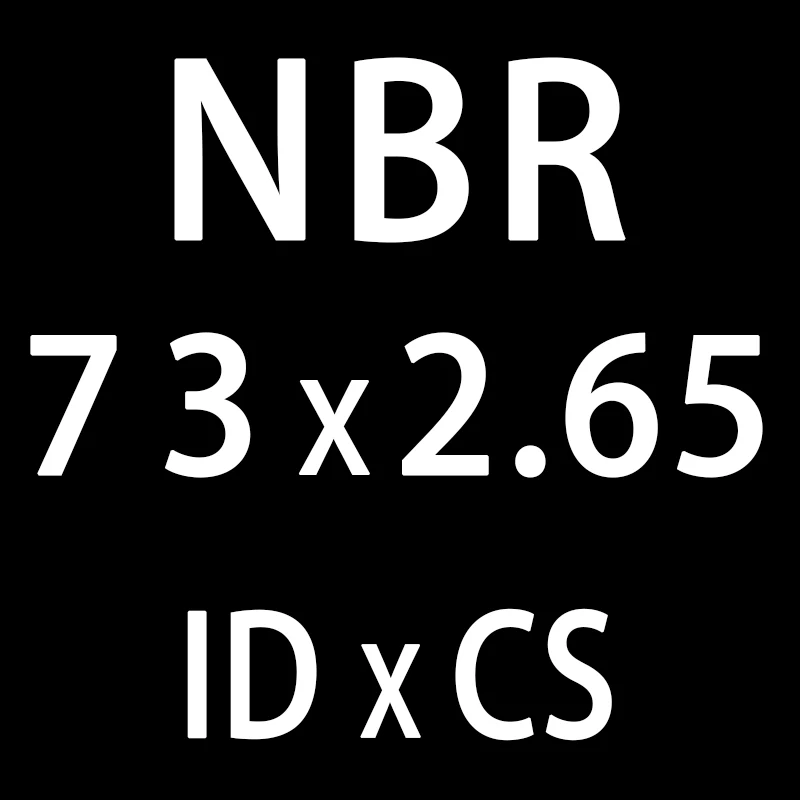 10 шт./лот резиновым кольцом NBR пломбирование уплотнительное кольцо 2,65 мм Толщина ID65/67/69/71/73/75 мм нитрильная Резина уплотнительное кольцо прокладка кольца сопротивление маслу - Цвет: ID73mm