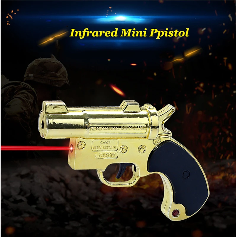 Random Color Mini Infrared Toys Pistols Guns Golden Or Red Plastic Toy Gun For Children Playing Cs Games With Bullets Gifts Toy Guns Aliexpress