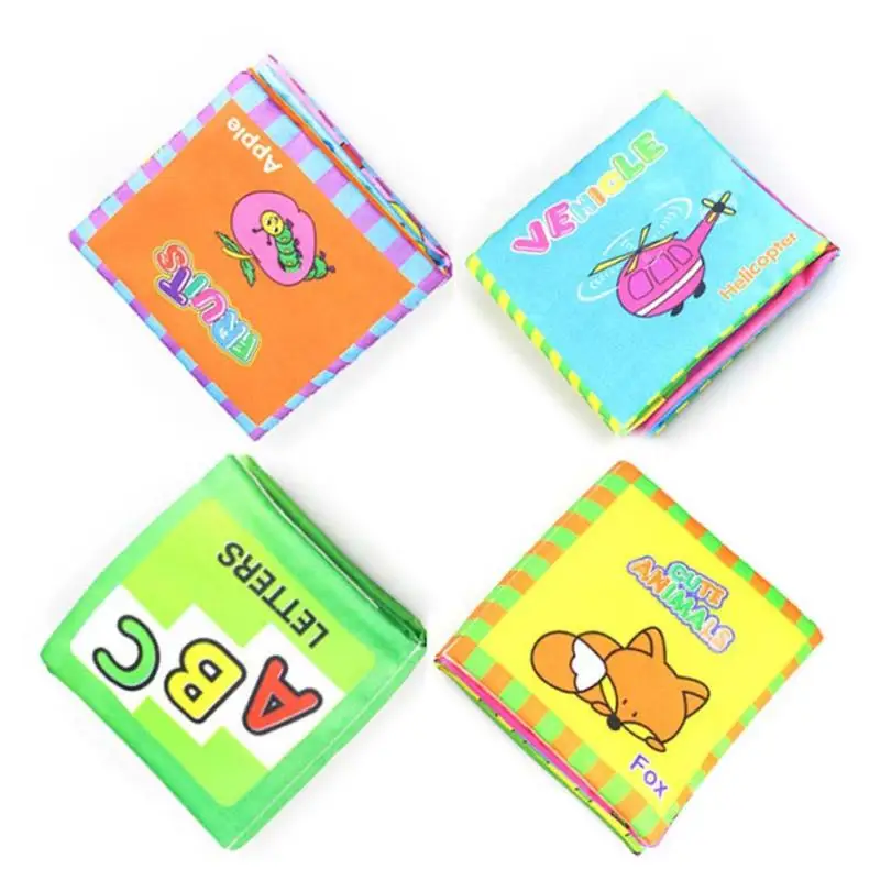 

New Soft Cloth Baby Intelligence Development Learn Picture Cognize Book Education Toy Dropship T527
