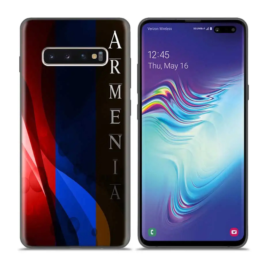 Case Coque for Samsung Galaxy S10 S9 S8 Plus 5G A30 A50 A70 A40 A20 A10 Note 8 9 10 Cover Bags Falls Armenia Armenians Flag