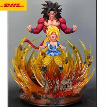 

24" Dragon Ball Statue Son Goku Bust Kakarotto Full-Length Portrait The Strongest Transformation GK Action Figure Toy 60CM B793