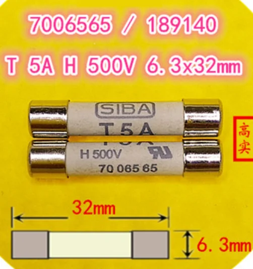 Zekering 6,35x32 Keramisch Traag: 315mA-250V, 31-65TS-0315H
