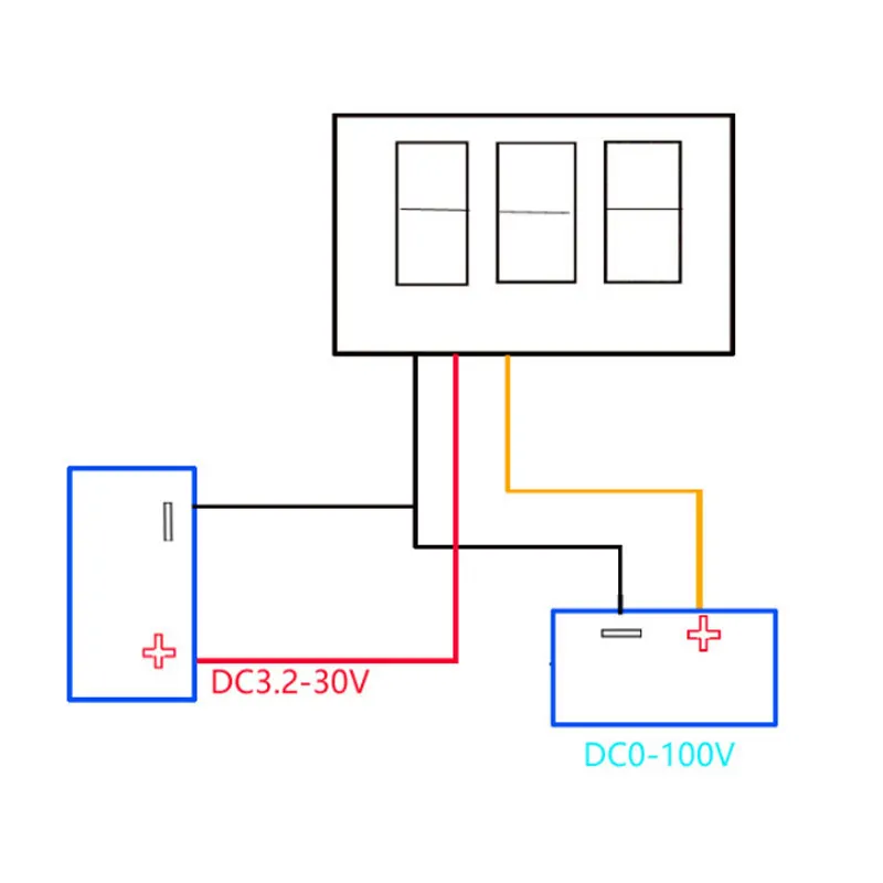 Urijk 1 шт. DC4.5V-30.0V цифровой измеритель напряжения Панель Вольт ток детектор напряжения тестер батареи 0,5" Вольтметр Амперметр зарядное устройство