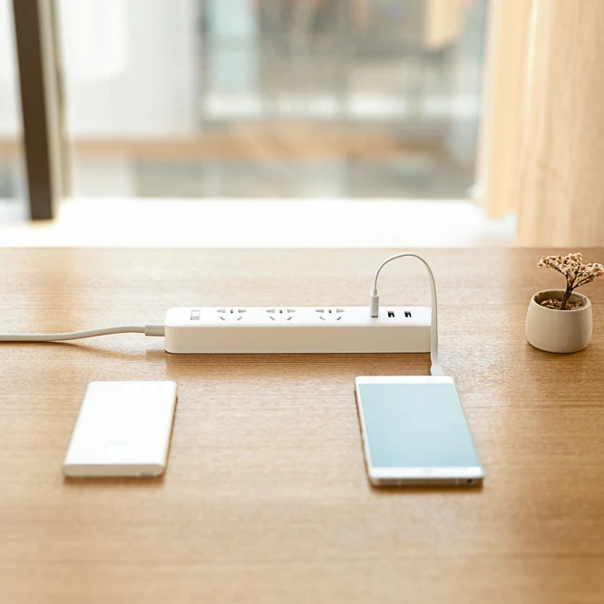Xiaomi power Strip розетка с 3 USB 2A Быстрая зарядка стандартный удлинитель розетка power Strip Домашняя электроника