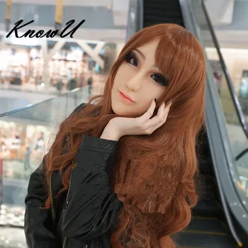 

KnowU Lifelike Permanent Makeup Female Full Head Mask Crossdresser Realistic Silicone Mask Transgender Cosplay