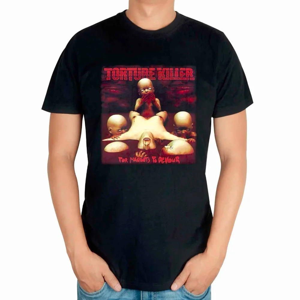 6 стилей Летний стиль убийца рок Мужская и женская рубашка панк death тяжелый