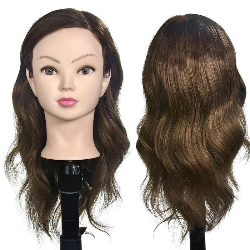 Bolihair Cosmetology 100 Human Hair Mannequin Head Manikin Training