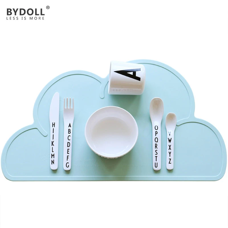 BYDOLL Waterproof Soft Silicone Placemat Bar Mat For Baby Kids Children