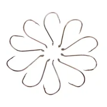 10 шт./лот морские рыболовные крючки 4 размера 2#4#6#8# углеродистая сталь рыболовные крючки морская Рыболовная Снасть Pesca