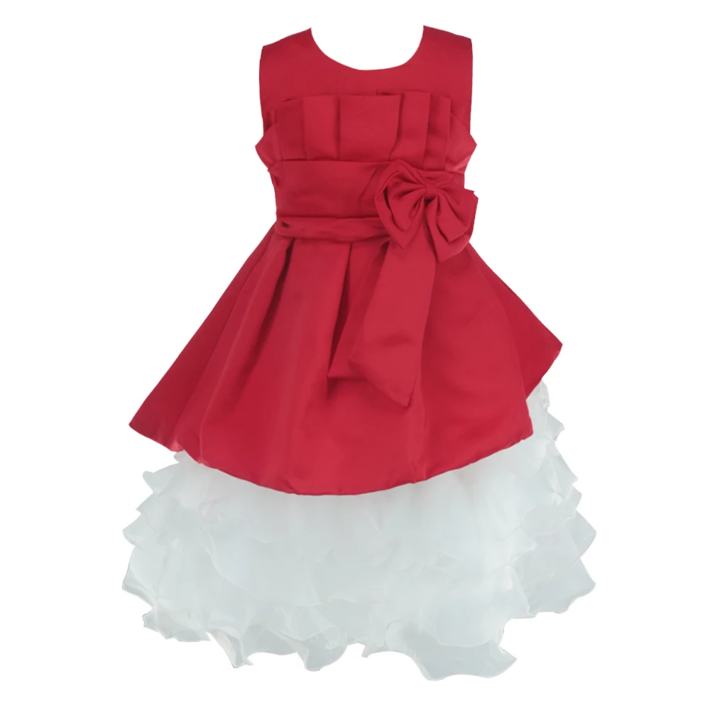 2017 Kids Girl Pageant Dress Princess Wedding Party Dress Bridesmaid