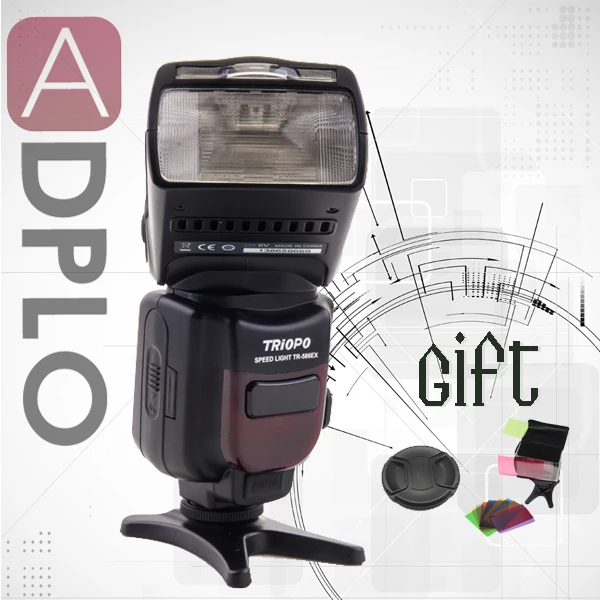 Купите 1 и получите 2 подарка! TRIOPO TR 586EX TTL Speedlite для фотоаппарата Nikon|triopo tr-586ex|wireless