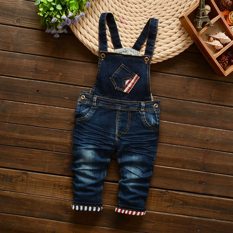Free shipping spring and autumn Baby boys denim Overalls, rompers kids