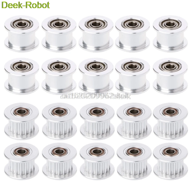 

10Pcs GT2 Aluminium Timing Pulley 16 Tooth Bore 3mm For Width 6mm Belt 3D Printer #H029#