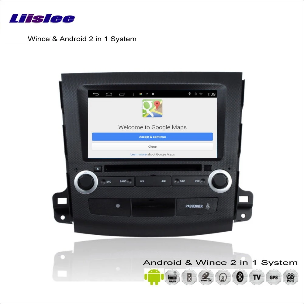 Clearance Liislee Car Android Multimedia For Citroen C-Crosser 2007~2012 Radio DVD Player GPS Nav Map Navigation Audio Video Stereo System 5