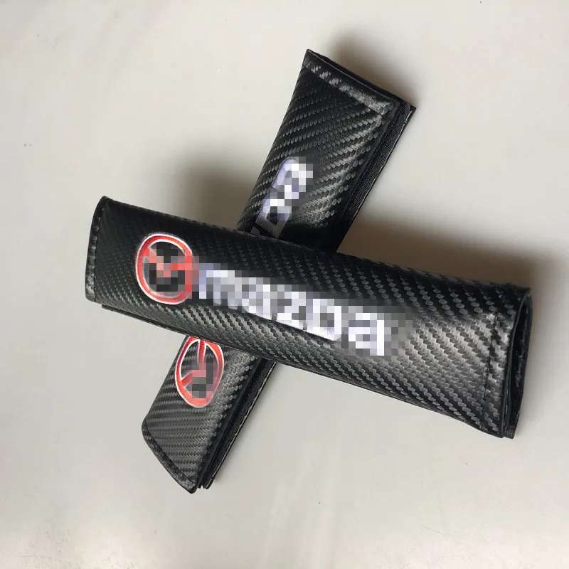 

2pcs PU Fashion Car Seat belt shoulder Pads Car Seat Belt Cover for Mazda Cx8 CX-8 Car Accessories