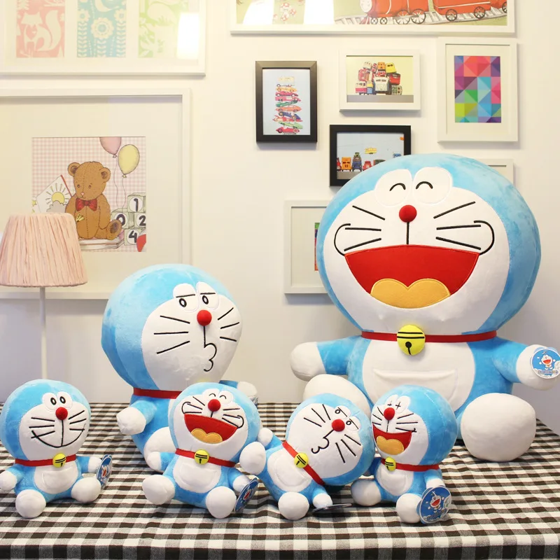 Популярная детская кукла Doraemon с кошкой 25 70 см милая забавная Плюшевая Кукла Даша