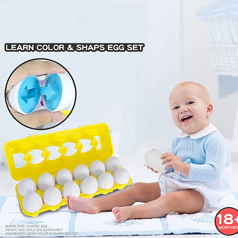 

Infant Enlightenment Intelligence Advanced Edition Identification Color Shape Simulation Egg Shape Geometry Pairing