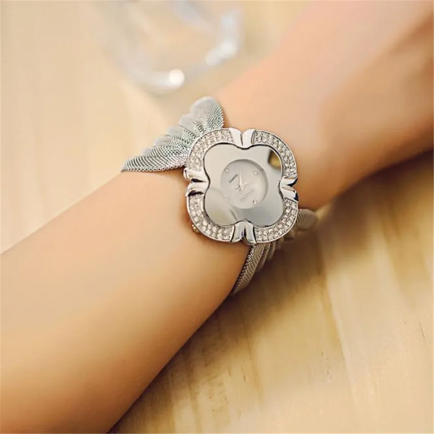 Fashion Fabulous Lady Diamond Bracelet Watch Mirror Luxury Quartz Watch watch women luxury stainless relojes para mujer women watches