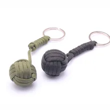 NEW Security Protection Monkey Fist Steel Ball Bearing Self Protect Lanyard Survival Key Chain Safety Security