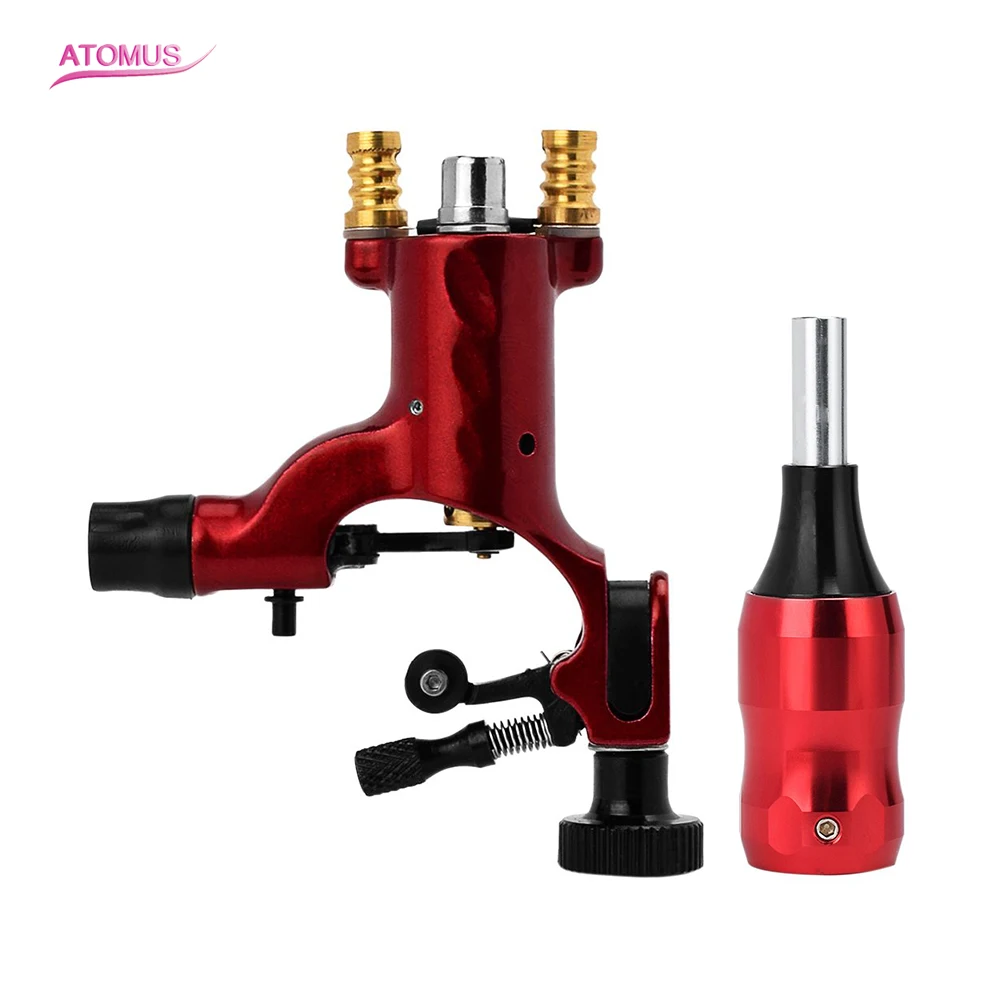 

1 Kit Dragonfly Tattoo Machine Wit Tube Grip Maquina De Tatuagem Profissional Tatuar Rotary Gun Cartouche Poignee Tatouage