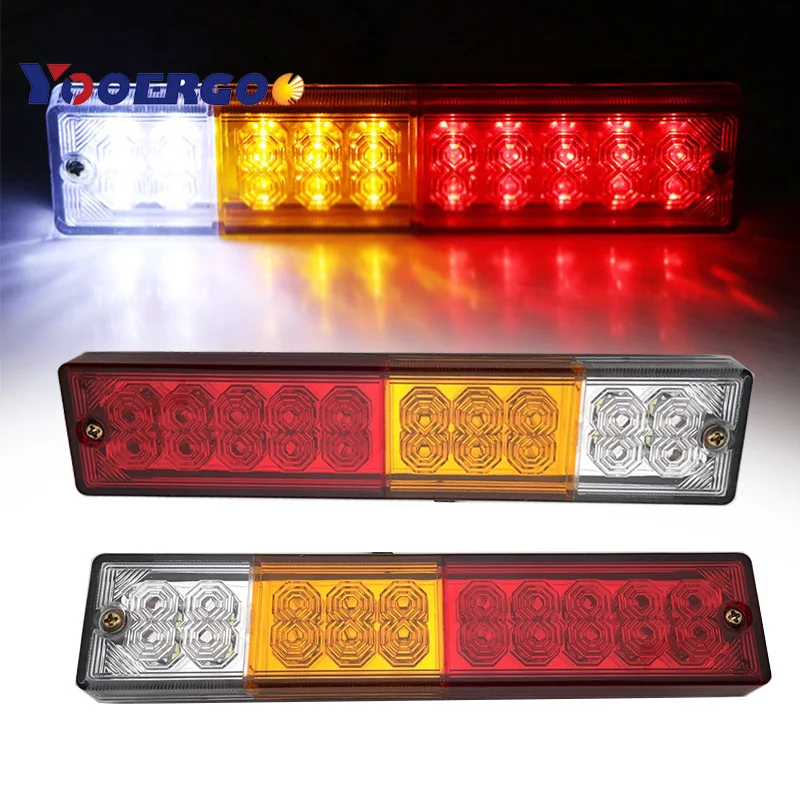 

1 Pair 20 LED 12V Tail Light Car Truck Trailer Stop Rear Reverse Auto Turn Indicator Lamp Back Up Led Lights Turn Signal Lamp