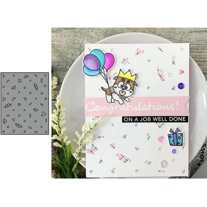 Irregular Background DIY Cutting Dies Stencil Scrapbooking Paper Card Embossing