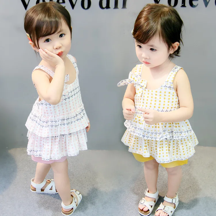 2018 Baby Girl Summer Clothes Set Fashion Suits Girls Infant Strap