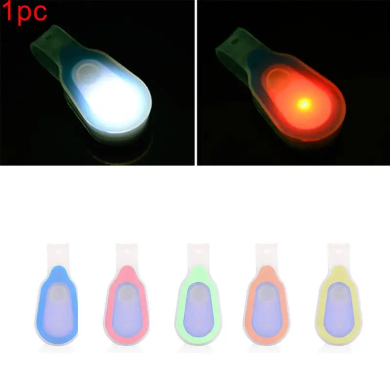 Cheap Silicone LED Light Clip On Running Lamp Tent Bagpack Cycling Jogging Safe Warning Red Blue Green Orange Yellow #0831 0