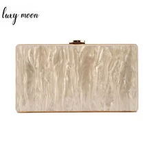 Акриловая сумка для женщин, вечерняя сумочка-клатч цвета шампанского, акриловые вечерние клатчи, женская сумочка на цепочке, сумка через плечо, Bolso ZD1289