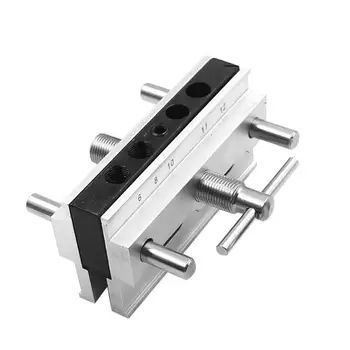 

Woodworking Self-Centering Doweling Jig Kit Drill Guide Set Woodworking Punch Locator Drill Bushings Hole Jig Puncher Tools