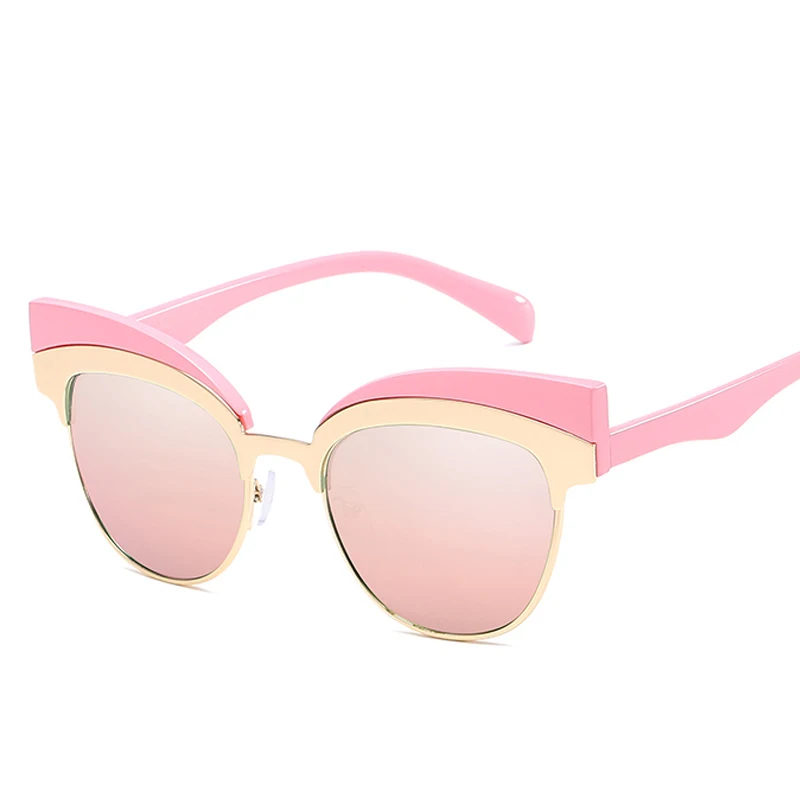 Rose Gold Cat Eye sunglasses women brand designer 2017 luxury