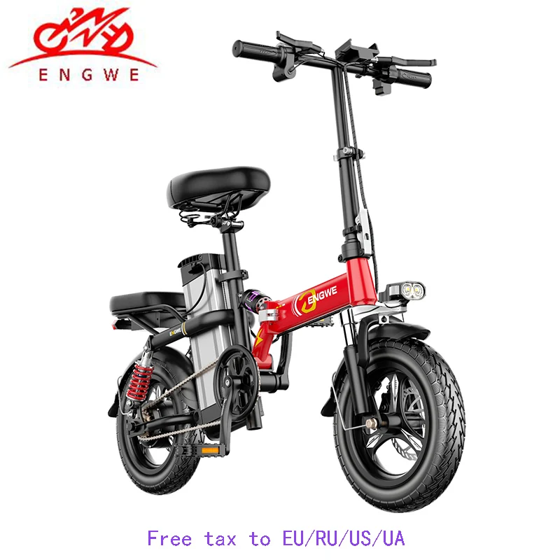 Flash Deal 14inch Aluminum Folding Electric Bike 48V21A/32A LG Lithium Battery 350W Powerful Motor electric Bicycle Scooter  City  e bike 25