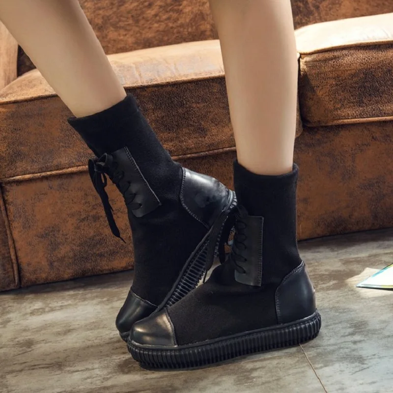 

MoBeiNi 2018 summer new boots children's shoes 2018 autumn rubber short tube adhesive shoes round head riding equestrian lace-up
