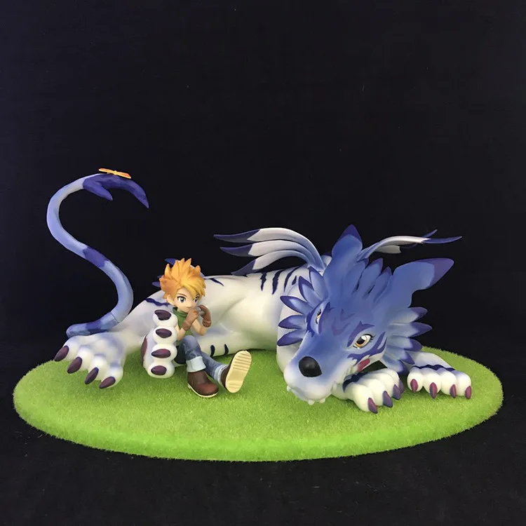 Digimon Garurumon Yamato Фигурки игрушки модель 14 см