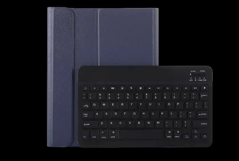 Синий Smart чехол с клавиатурой с карандашом держатель для IPad Pro 11 дюймов A1979 магнитный планшет откидная крышка Bluetooth клавиатура - Цвет: Синий