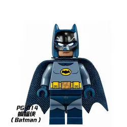 PG014 Супер Герои Бэтмен классический сериал-Batmancave Робин Альфреда пингвин-шутник Дик Грейсон Уэйн строительные блоки детские игрушки