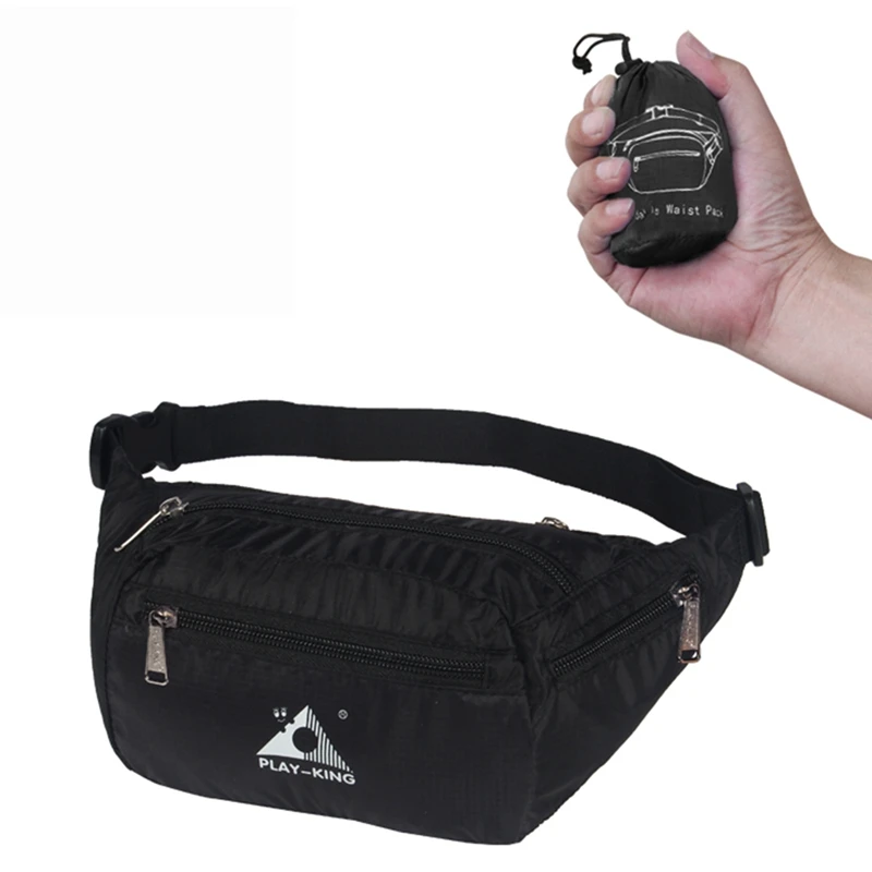 

1pcs Outdoor Sports Running Waist Bag Pockets Waterproof Foldable Mobile Phone Pouch Adjustable Belts Running Bags