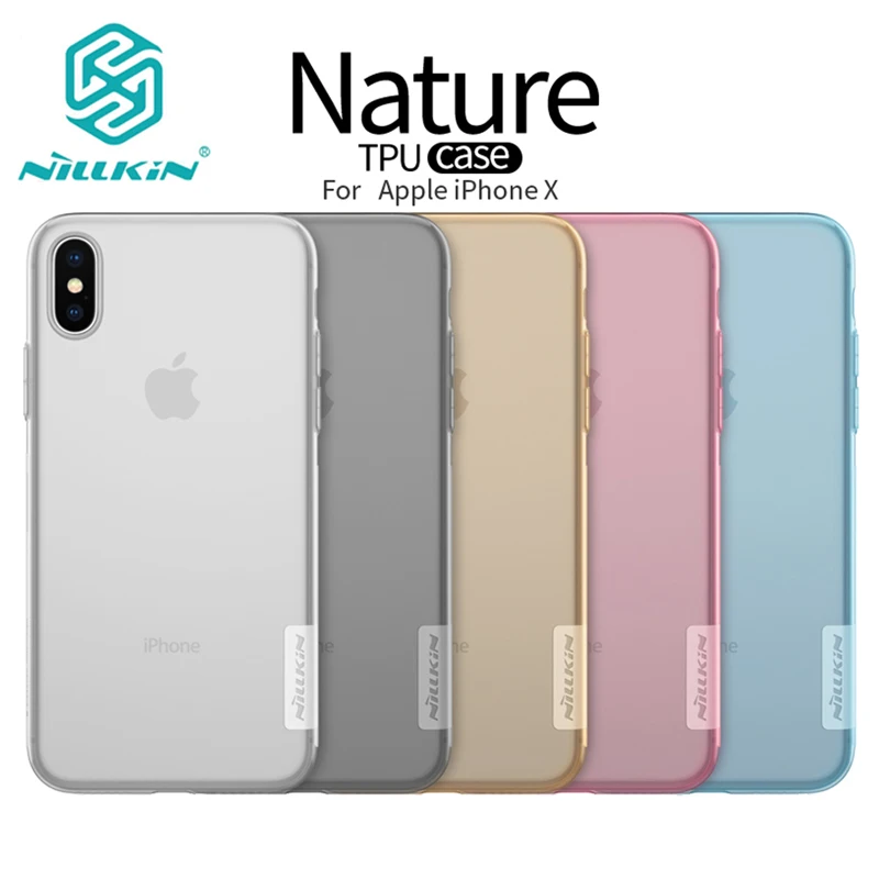 

NILLKIN Case for iPhone X 10 case,Nature Transparent TPU Soft back cover for iphone 7 8 6 6 plus case capa beautiful