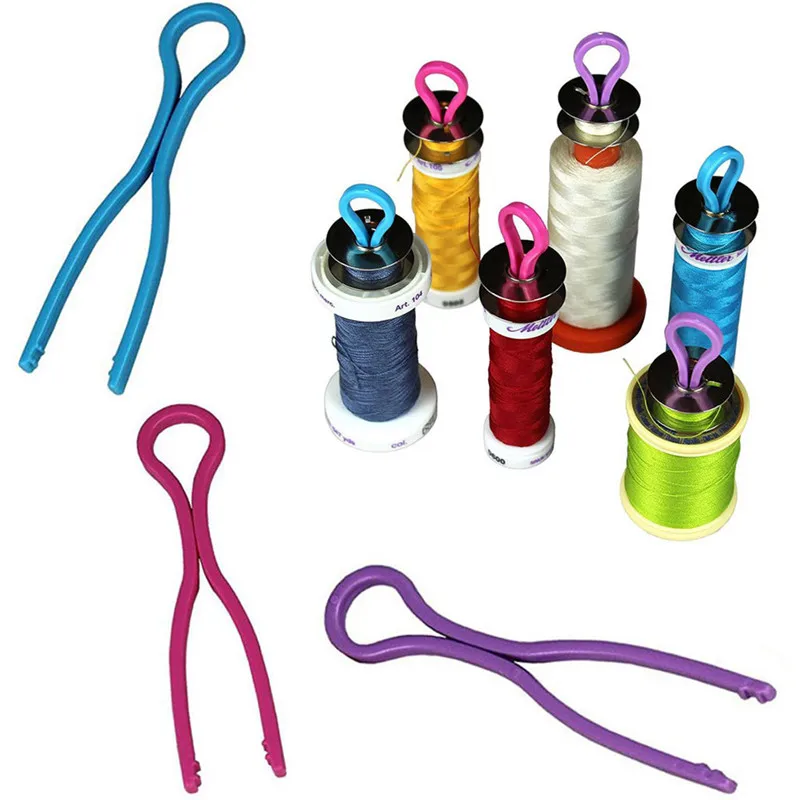 Bulk 12pcslot Bobbin Clamps Mix Colors Keep Your Bobbin Threads Matched Up with Your Thread Bobbins Thread Spools Sewing Tools (7)