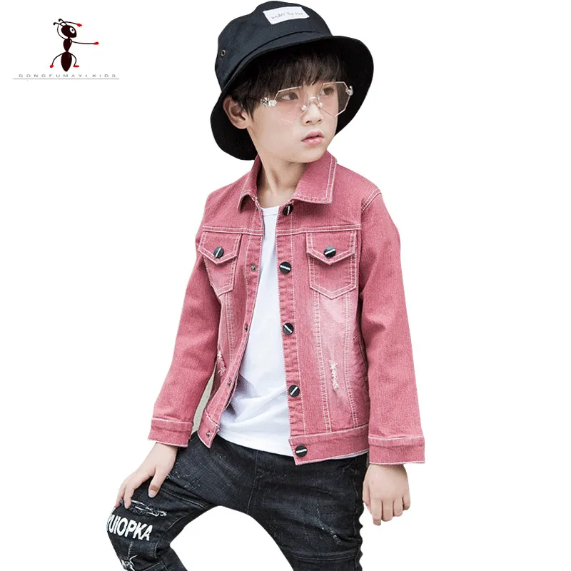 

Autumn Winter Casual Boys Coats Cotton Soild Turn-Down Warm Coats for Kids Outside Hiking Sports for Big Boys England Style