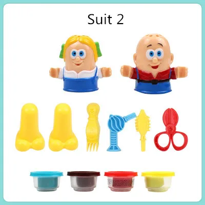 Красочный Детский пластилин, игрушки для игры в тесто, модельный набор для детей, ручной инструмент для поделок, глиняный инструмент, забавная игрушка для ролевых игр, обучающая игрушка - Цвет: TY-G-0093-Suit2