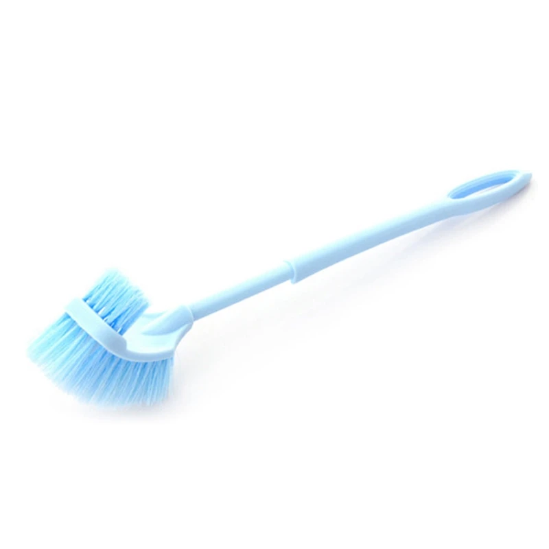 Portable double-sided toilet brush plastic long handle bathroom | Обустройство дома
