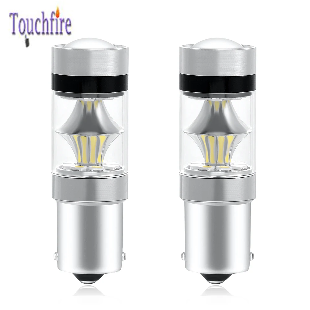 2PCS 1156 P21W BA15S Car Bulb 2835SMD 20LED 12V Canbus No Error Reverse DRL Daytime Running Light White 6000K Auto Lamp | Автомобили и
